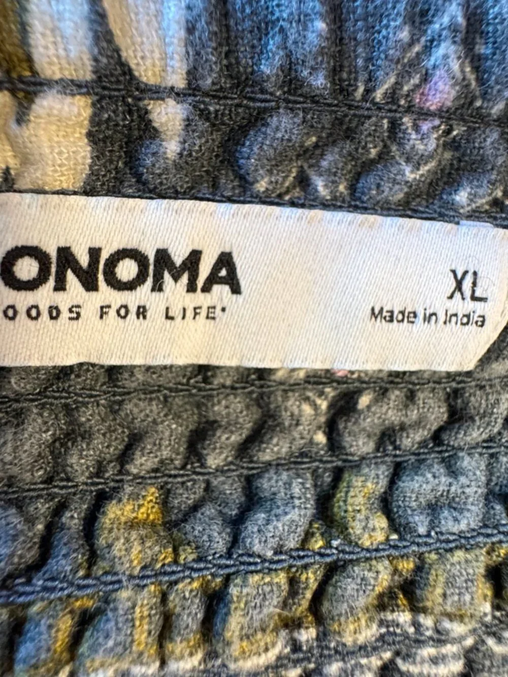 Sonoma Goods For Life Jumper Dress Womens XL Gray Green Aztec Print Pockets Boho - Picture 12 of 14